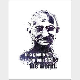 Gandhi quote Posters and Art